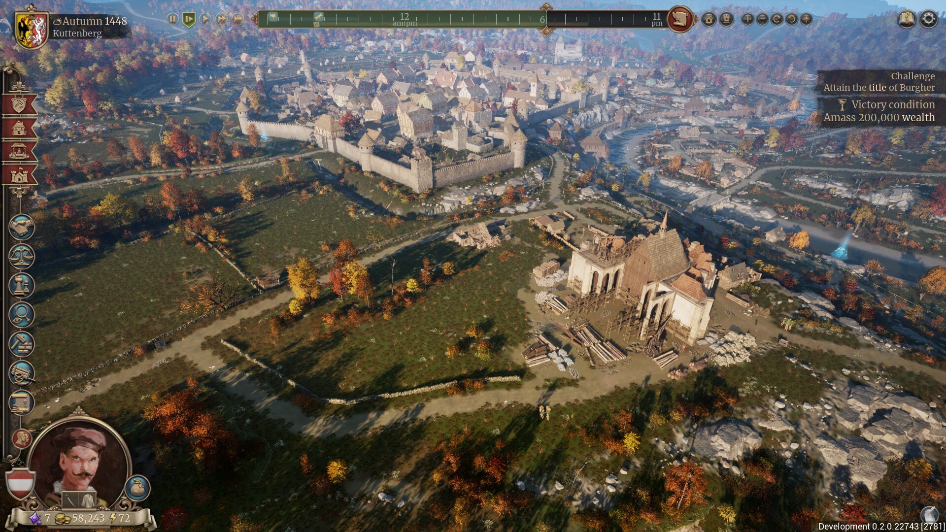 A thriving medieval city